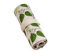 ROMISBABA Estuche Enrollable de Lona para Lápices de Colores Compartimentos Bolsa Portátil para Material Escolar y Papelería Diseño Japonés para Artistas