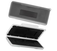 ROMISBABA Estuche Rígido para SSD M.2 Pequeño y Resistente para 2 Discos Duros, Protección Antipolvo y Caja de Almacenamiento Portátil para Computadoras, Color Gris y Claro