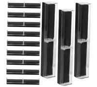 ROMISBABA Estuches para Bolígrafos y Caja para Estilográficas para Obsequio Adultos Negros Semitransparentes Portátiles para Celebración Cumpleaños Oficina 12 Unidades Plástico