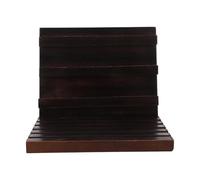 ROMISBABA Exhibidor de Monedas de Desafío de Madera Capacidad para 48-54 Piezas, Soporte Decorativo para Coleccionistas en Oficina y Comercio Minorista