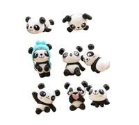 ROMISBABA Figuras Adorables de Panda PVC Mini Ornamentación para Escritorio Decoración Hogar y Juguete Educativo Infantil