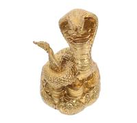 ROMISBABA Figurilla Serpiente de Latón Vintage Decoración Mesa Interior Artesanía Única para Oficina Hogar Colección