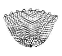 ROMISBABA Foldable Silicone Fishing Net Replacement Bag Soft Nonabrasive Mesh Wide Opening Quick Drainage Fishing Gear Accessories For Big Fish Catching