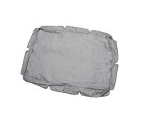 ROMISBABA Funda para Columpio de Jardín Gris Xs con Borde Ondulado y Correas Autoadhesivas para Exterior Protección Poliéster Resistente al Agua y Manchas
