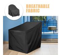 ROMISBABA Funda para Mecedora de Exterior Transpirable y Ajustable Protectora Antipolvo para Silla Giratoria de Patio Tamaño 32X35X36 Pulgadas Adecuado para Jardín y Terraza