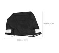 ROMISBABA Funda Protectora Vertical para Congelador Pequeño de Tela Oxford Negra 210D con Cremallera Resistente al Agua Ventilación Inferior y Ajuste Seguro para Uso Exterior Patio y