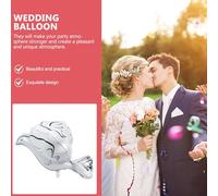 ROMISBABA Globos de Aluminio 4D Forma de Paloma Blanca 2 Piezas Decoración para Fiesta y Boda Accesorios Fotográficos para Ambiente Festivo y Elegante