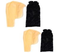 ROMISBABA Gorra Calva de Látex para Cosplay de Monje y Monja, Talla Única Pequeña y Grande, Redecilla de Malla para Disfraz de Halloween, Accesorio Ligero y Transpirable para Teatro