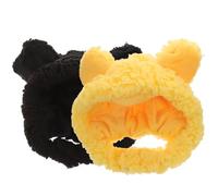 ROMISBABA Gorro Cálido de Felpa para Mascotas 2piezas, Sombrero Original de Pelaje para Gato y Perro, Fácil de Poner y Quitar, Adecuado para Paseos y Retratos