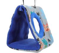 ROMISBABA Hamaca Colgante para Pájaros Doméstica de Algodón Azul, Cómoda y Resistente al Desgaste, Adecuado para Loros en Escaleras o Junto Cama