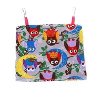 ROMISBABA Hamaca para Aves De Diseño De Búho Nido Colgante para Periquitos Refugio Cálido y Confortable para Mascotas para Invierno y Decoración De Jaula