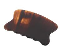 ROMISBABA Herramienta Gua Sha de Cuerno de Buey Natural Tabla de Raspado Facial y Corporal Masajeador Portátil para Rostro Cuello y Espalda Dispositivo de Raspado para Bienestar y