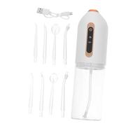 ROMISBABA Irrigador Dental Portátil Recargable con Ajustables y Multifuncción Flosser Eléctrico Sin Cable Compacto y Resistente al Agua para Limpieza Bucal Casa y Viajes
