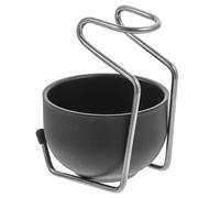 ROMISBABA Jabonera para Afeitar Hombre de Acero Inoxidable Soporte Metálico, Tazón para Jabón de Afeitar Bigote y Barba, Set 2 Piezas, Adecuado para Cuidado Personal y Uso en Viaje