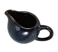 ROMISBABA Jarra de Cerámica Azul para Crema con Asa y Boquilla Vertedora, Dispensador Versátil para Salsa y Leche, Adecuado para Mesa de Cocina y Reuniones en Casa