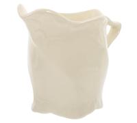 ROMISBABA Jarra de Cerámica Beige Leche y Café, Taza Vaporizadora de Leche Multifuncional, Recipiente para Crema y Azúcar, Tamaño Mediano para Uso Doméstico y Oficina