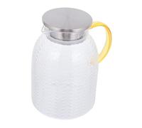 ROMISBABA Jarra de Vidrio de Borosilicato para Agua Fría y Té Resistente Altas Temperaturas con Diseño Transparente y Tapa Hermética para Hogar Cafetería y Tienda de Leche Té