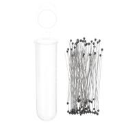 ROMISBABA Juego de 100 Alfileres de Acero Inoxidable para Montar Especímenes de Insectos Tamaño 00 Fijación Precisa y Segura Kit Profesional para Exhibir y Conservar Insectos