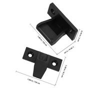 ROMISBABA Juego de 12 Clips para Muebles Hebilla de Columna Romana Soporte para Juntas de Paneles de Muebles Esquinero de Plástico Ajustable para Armarios Superiores E Inferiores