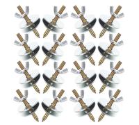 ROMISBABA Juego de 30 Tornillos Metálicos M6X50 Tuercas y Arandelas para Jaulas de Pájaros y Roedores Tornillos de Fijación para Perchas y Plataformas en Jaulas de Hámster Chinchilla y