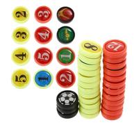 ROMISBABA Juego de Imanes para Tablero Táctico de Fútbol, Piezas Magnéticas Redondas de Plástico, Accesorios de Entrenamiento para Entrenadores, Uso en Aula y Preparación Deportiva