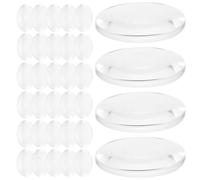 ROMISBABA Kit de 60 Lentes Convexas Acrílicas Transparentes Herramientas Ópticas Fáciles de Usar para Enseñanza de Física para Proyectos Educativos y