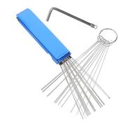 ROMISBABA Kit de Limpieza para de Herramientas de Acero Inoxidable Aguja y Cepillo para Mantenimiento de Motores Juego para Limpieza Precisa