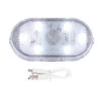 ROMISBABA Lámpara de Coche LED Recargable USB Luz Interior Blanca Sensor Táctil Iluminación Multifunción para Ambiente y Emergencia Accesorio Práctico para Vehículo