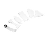 ROMISBABA Lentes Ópticas Cóncavas y Convexas para Experimentos de Física Equipo Didáctico Transparente para Laboratorio Escolar y Enseñanza de de Luz y Refracción