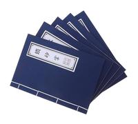 ROMISBABA Libretas Vintage de Kung Fu 5 Unidades Cuadernos de Tapa Dura con Encuadernación Tradicional de Hilo Papel Kraft Blanco Grueso para Oficina Escuela y Diario Creativo