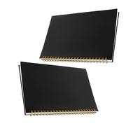 ROMISBABA Libro de Contabilidad 2 Piezas Cubierta de PP Páginas de Rayas Horizontales Cuaderno de Control de Gastos para Finanzas Personales y Pequeñas Empresas Planificador de