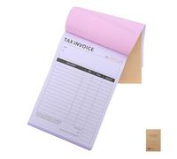 ROMISBABA Libro de Facturas para Pequeñas Empresas Autocopiativo de 2 Partes 100 Páginas Soporte para Pedidos y Recibos Comerciales Cuaderno de Órdenes para Seguimiento y Registro