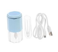 ROMISBABA Limpiador de Lentes Eléctrico Portátil Lavadora Ultrasónica Automática para Lentes de Contacto 6510 Azul Claro Cuidado Avanzado Visión Diaria Uso Personal