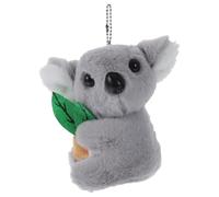 ROMISBABA Llavero Colgante de Koala de Peluche Gris Cadena de Perlas Accesorio Suave para Bolso Mochila y Coche Llavero Estético Ligero para Mujer Obsequio de Fiesta 1 Pieza