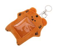 ROMISBABA Llavero Portatarjetas Peluche Tigre Kawaii Protector Tarjeta Identificación para Estudiantes Fans Kpop