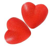 ROMISBABA Luces Decorativas de Corazón para San Valentín 2 Piezas, Lámparas LED Rojas de Alta Luminosidad Diseño Creativo para Decoración Interior en Restaurantes
