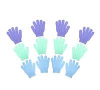 ROMISBABA Manoplas Exfoliantes de Nylon y Absorción de Gel de Ducha para Baño Diseño Moderno, 12 Ajuste para Palma Adulta Unisex para Uso Diario