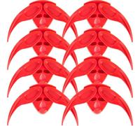 ROMISBABA Máquina Peladora 8 Piezas de Semillas de Melón y Girasol de Plástico Rojo para Abrir Conchas y Evitar Daños los Dedos Hogar