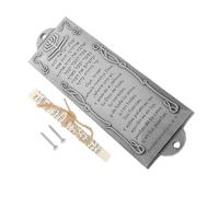 ROMISBABA Mezuzá para Puerta con Pergamino Sagrado Caja de Metal Antigua 4130c-2 Plata Envejecida Símbolo Religioso Protección y Bendición Decoración Herencia Hispana Hogar