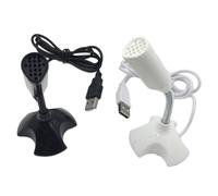 ROMISBABA Micrófono USB para Computadora Función Plug and Play y Distancia de Recepción hasta 2 Metros, Material Plástico, Adecuado para Entrevistas y Chat en Línea