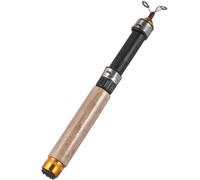 ROMISBABA Mini Caña de Pescar Telescópica para Pesca en Hielo Recubrimiento de Carbono y Diseño Compacto, Ligera y Resistente para Pesca de Invierno