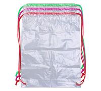 ROMISBABA Mochila De Cuerdas Organizadora Cordón Transparente Resistente Al Agua Para Cámara Digital Protector Solar Botella De Agua Programa Billetera Llaves Celular Gorra Lentes De Sol