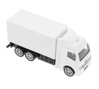 ROMISBABA Modelo de Camión de Aleación Miniatura Blanco Adorno Clásico Vintage para Escritorio Estatua Decorativa de Camión Europeo Metal Obsequio Coleccionista Decoración Hogar y