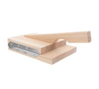 ROMISBABA Molde de Madera para Prensar Masa, Herramienta Manual para Hacer Dumplings y Noodles, Prensa para Masa de Albóndigas Acero Inoxidable, Uso en Cocina Casera