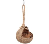 ROMISBABA Nido de Pájaro y Lugar Cómodo para Descansar Colgante de Cáscara Natural Hamaca Acogedora para Loros y Canarios en Jaulas
