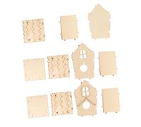 ROMISBABA Nidos de Pájaro de Madera Maciza para Armar, Caja de Cría sin Pintura, Tamaño Pequeño, Decoraciones para Jaulas Interiores y Exteriores, Manualidades DIY para Niños y Adultos