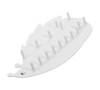 ROMISBABA Organizador Bisutería 12 Ganchos, Set de 2 Soportes Adhesivos en Color Blanco Forma de Erizo, para Colgar Joyas y Pendientes en Espacio Comercial