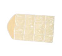 ROMISBABA Organizador Colgante con Bolsillos para Puerta Bolsa Beige de Almacenamiento para Ropa Interior Sujetadores y Calcetines Diseño Transparente para Fácil Visualización Gancho