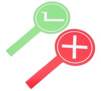 ROMISBABA Paletas de Respuesta Reutilizables para Aula Tablero de Votación Portátil Señales Roja y Verde Tablero de Jueces Liviano y Seguro para Juegos Educativos y Evaluación Escolar