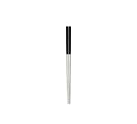 ROMISBABA Palillos Chinos Cuadrados de Acero Inoxidable 23cm, Ligeros y Antideslizantes, Color Negro, Ideales para Comer Sushi en Familia